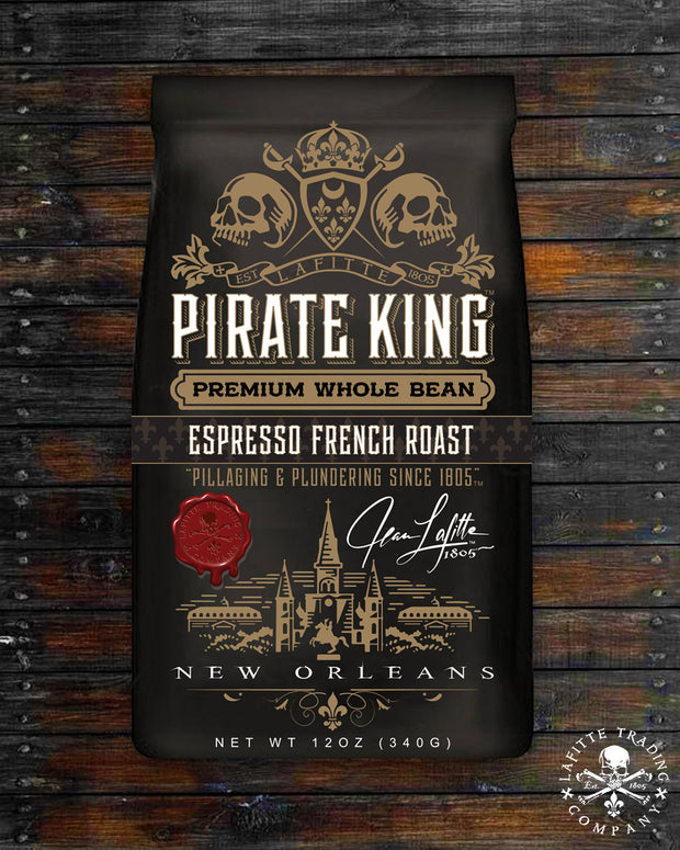 Pirate King Coffee™ ~ Espresso French Roast (Whole Bean)