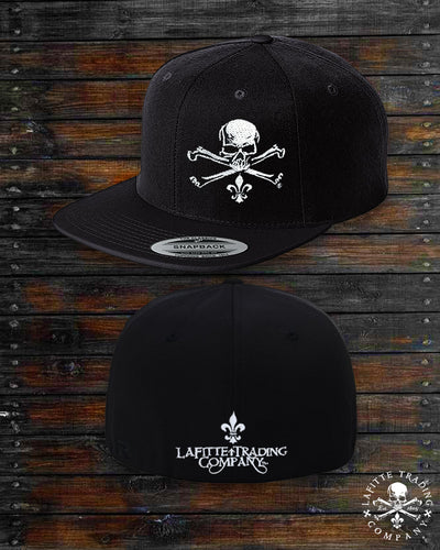 Jean Lafitte ~ Jolly Roger "Gangsta" Embroidered Flexfit® Hat