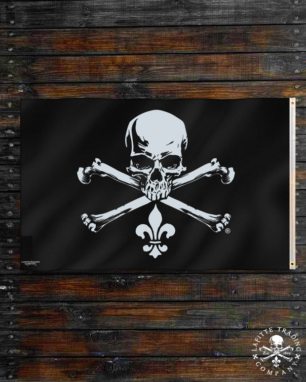 Jean Lafitte's Jolly Roger Pirate Flag (Nautical)