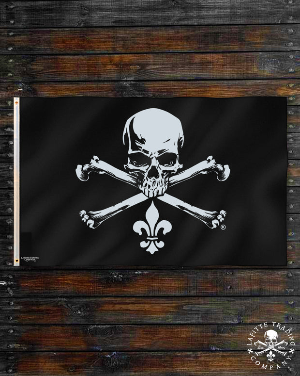 Jean Lafitte's Jolly Roger Pirate Flag (Nautical)