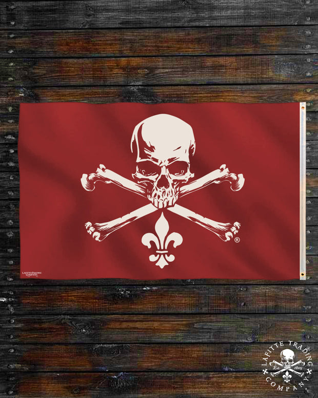 Jean Lafitte's No Quarter Pirate Flag (Nautical)